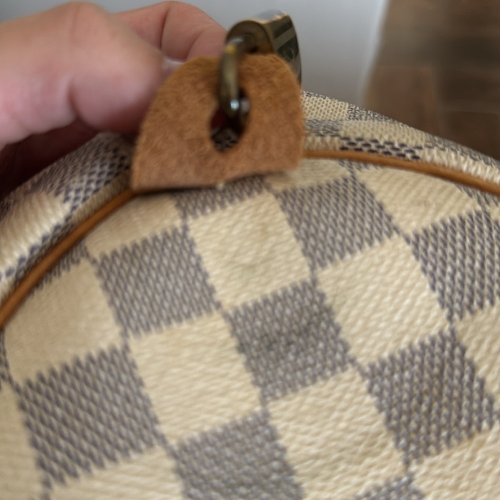 Louis Vuitton Damier Azur Satchel - Cream and Brown - Picture 9 of 11